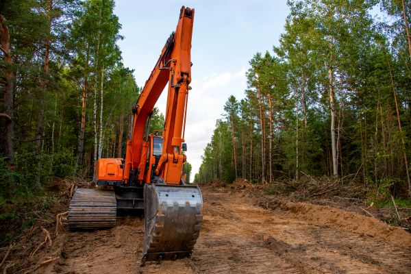 Backhoe Land Clearing in Santa Barbara